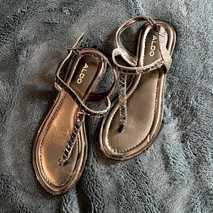 Aldo. Size 6. Black Sandals